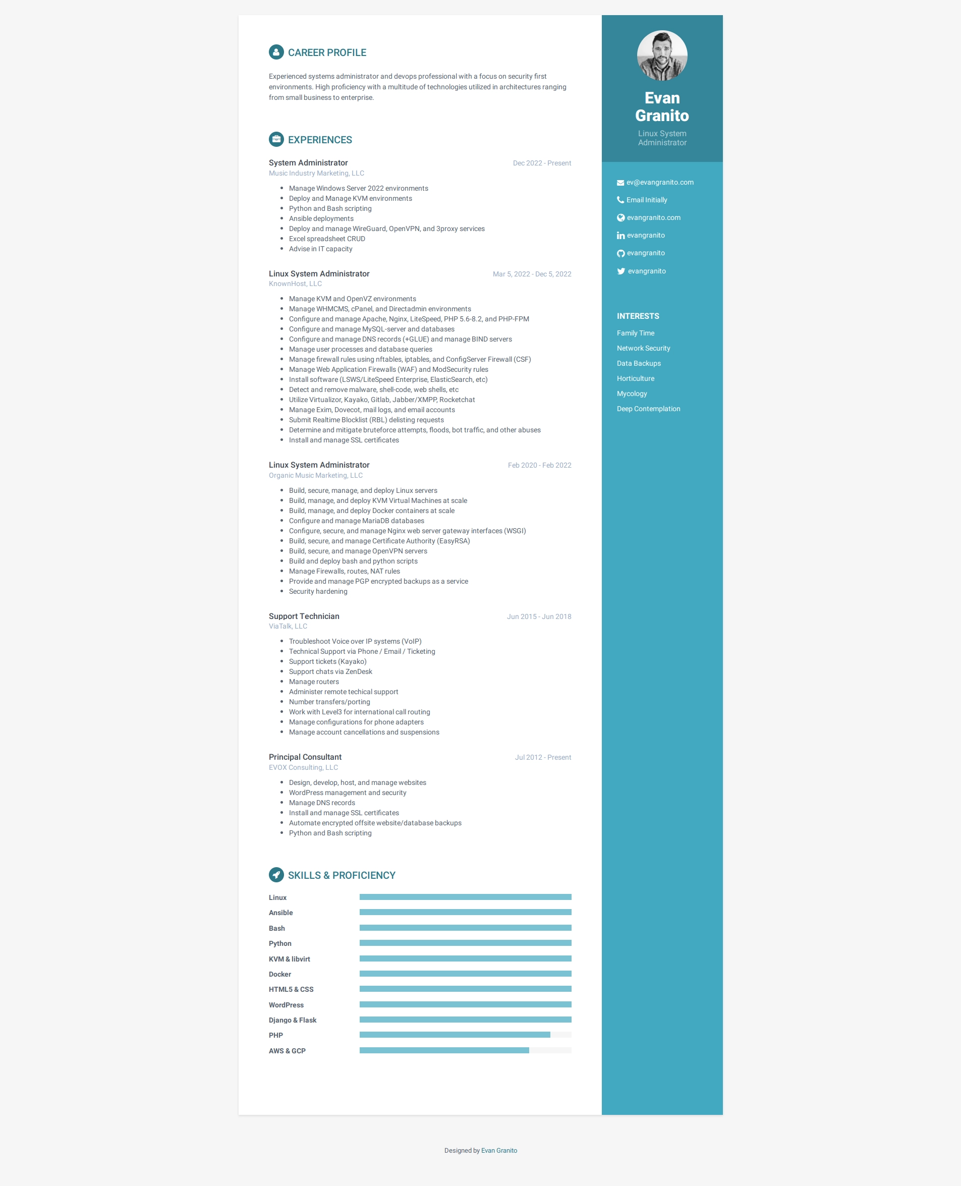 Professional Resume